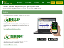 Tablet Screenshot of golfsoftware.com