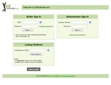 Tablet Screenshot of golfsoftware.net